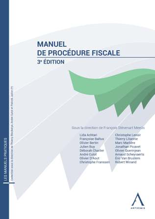 Manuel de proc&eacute;dure fiscale - 3e &eacute;dition