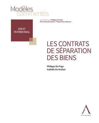 Les contrats de s&eacute;paration des biens