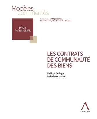 Les contrats de communaut&eacute; des biens