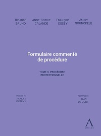 Formulaire comment&eacute; de proc&eacute;dure &ndash; Tome 3. Proc&eacute;dure protectionnelle