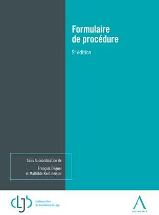 Formulaire de proc&eacute;dure - 2022